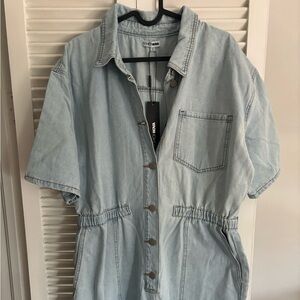 NWT denim jumpsuit